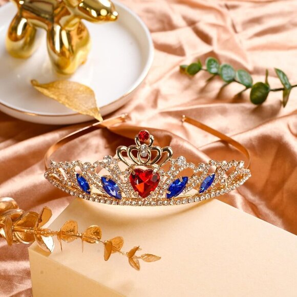 Evie Descendant Crown & Heart Necklace Costume Jewelry Set for Teens